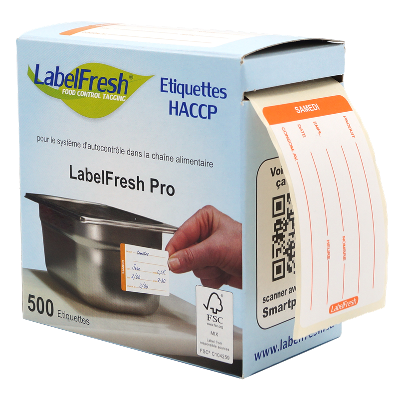 Label Fresh + Etiketten Samstag 500pcs